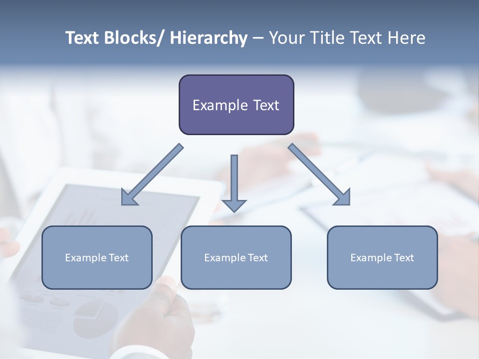 Hand Technology Collar PowerPoint Template