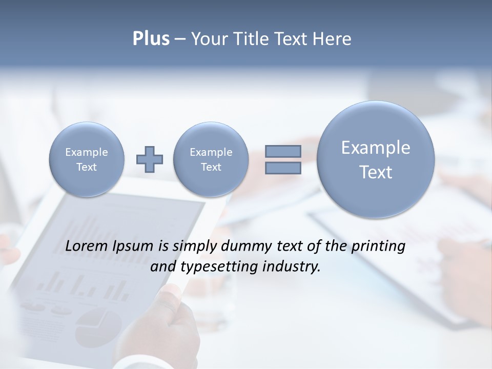 Hand Technology Collar PowerPoint Template