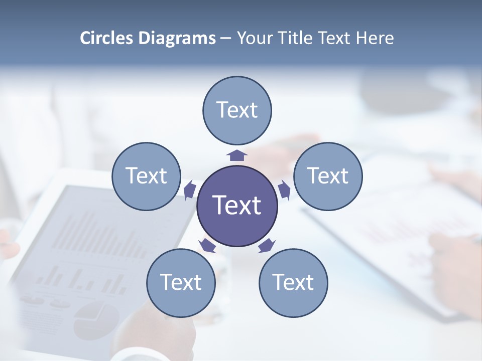 Hand Technology Collar PowerPoint Template