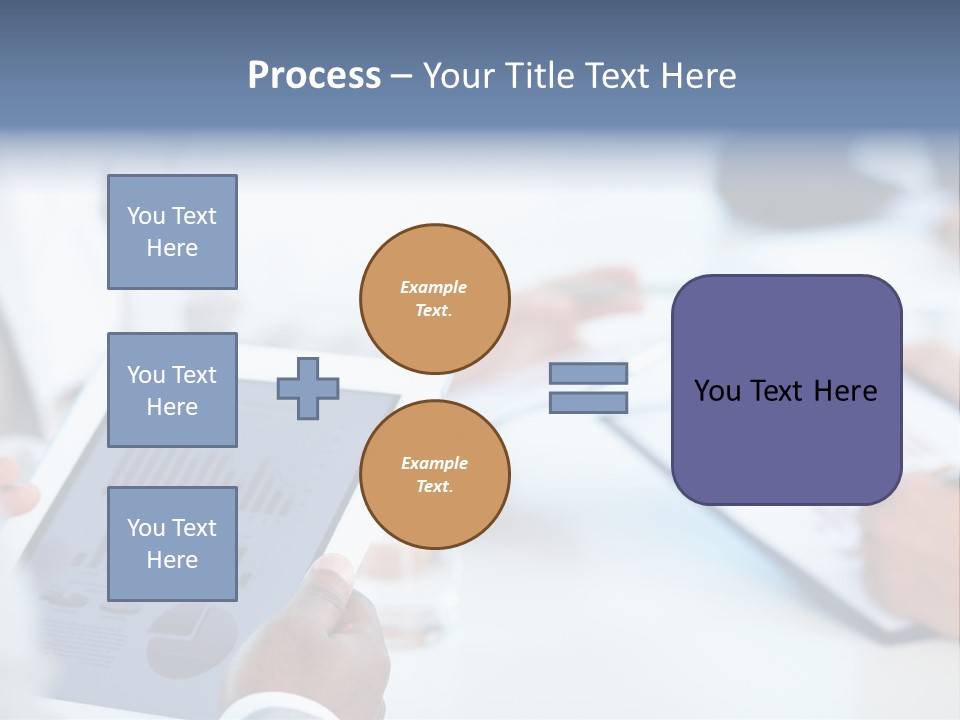 Hand Technology Collar PowerPoint Template