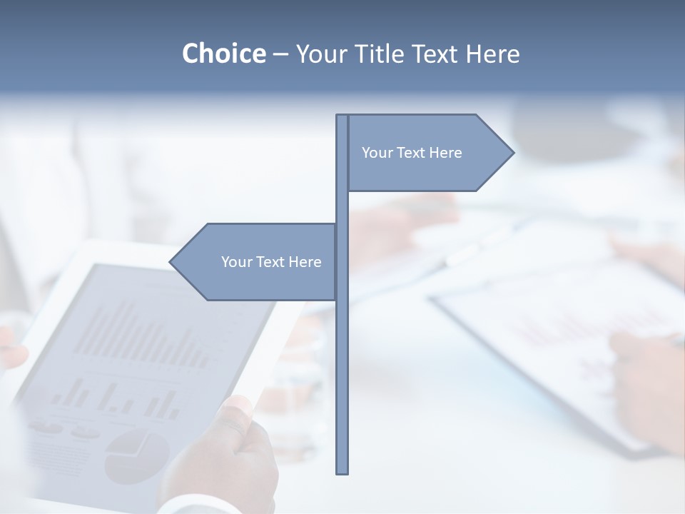 Hand Technology Collar PowerPoint Template