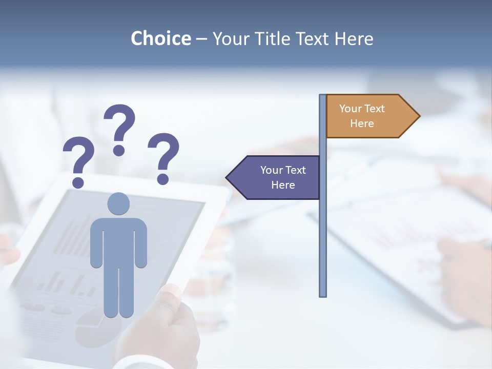 Hand Technology Collar PowerPoint Template