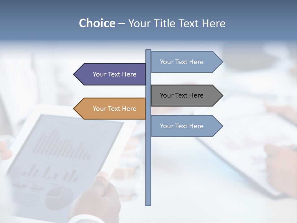 Hand Technology Collar PowerPoint Template