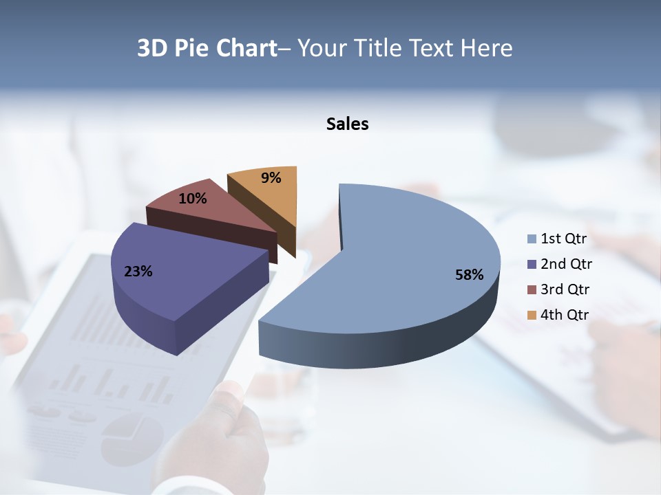 Hand Technology Collar PowerPoint Template