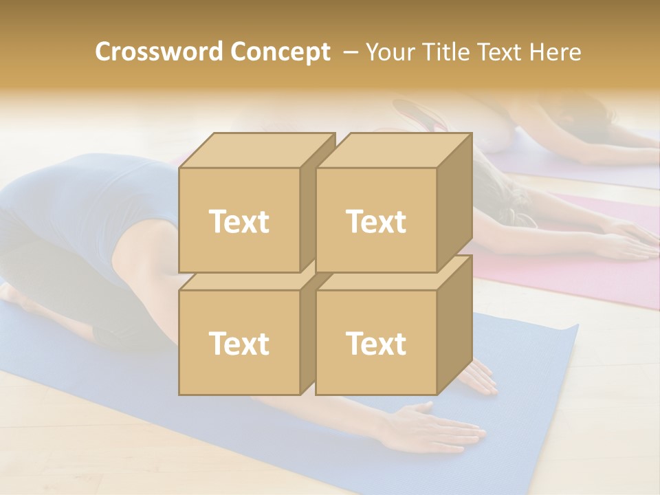 A Group Of Women Doing Yoga Poses On Mats PowerPoint Template