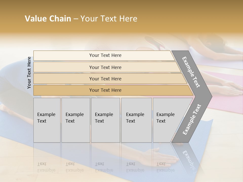 A Group Of Women Doing Yoga Poses On Mats PowerPoint Template