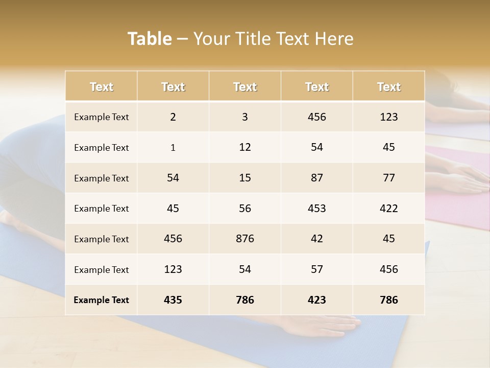 A Group Of Women Doing Yoga Poses On Mats PowerPoint Template