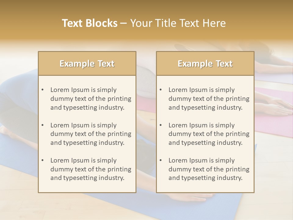 A Group Of Women Doing Yoga Poses On Mats PowerPoint Template