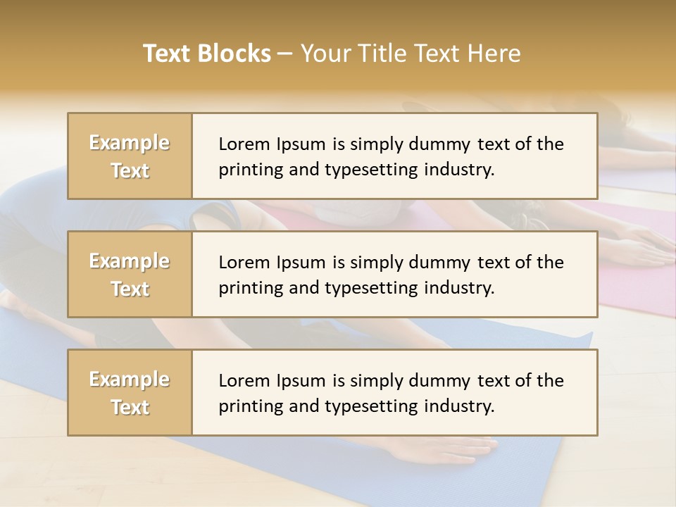 A Group Of Women Doing Yoga Poses On Mats PowerPoint Template