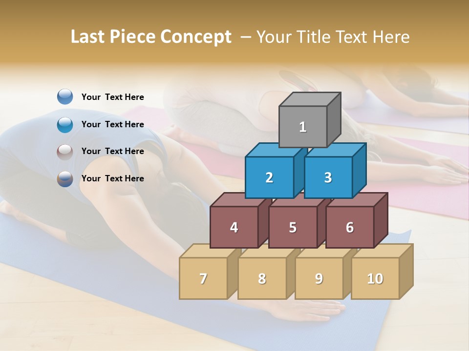 A Group Of Women Doing Yoga Poses On Mats PowerPoint Template