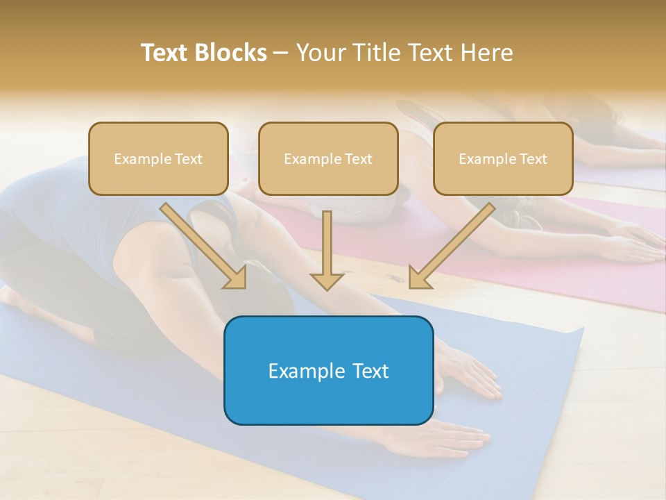 A Group Of Women Doing Yoga Poses On Mats PowerPoint Template