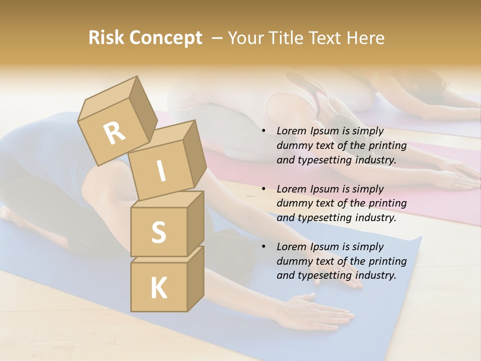 A Group Of Women Doing Yoga Poses On Mats PowerPoint Template