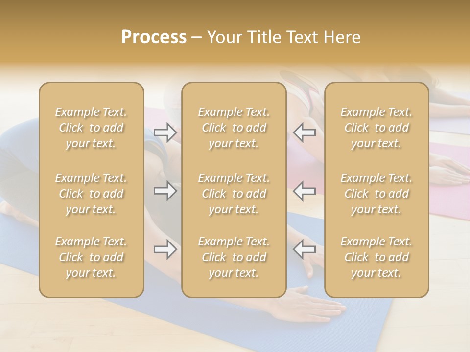 A Group Of Women Doing Yoga Poses On Mats PowerPoint Template