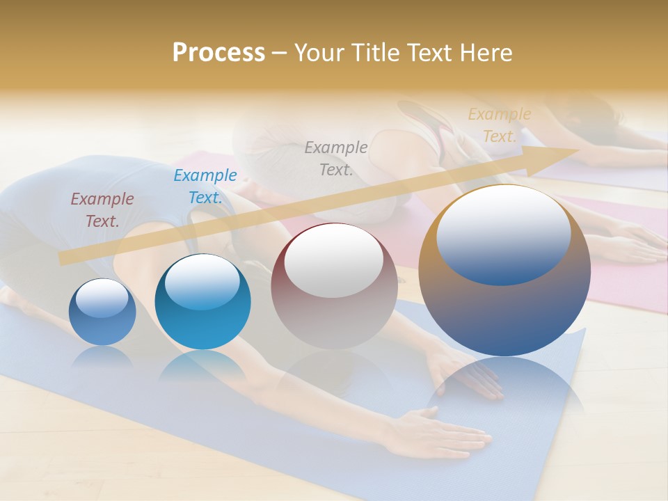 A Group Of Women Doing Yoga Poses On Mats PowerPoint Template