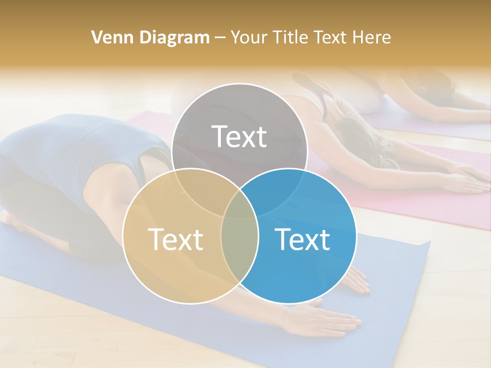 A Group Of Women Doing Yoga Poses On Mats PowerPoint Template