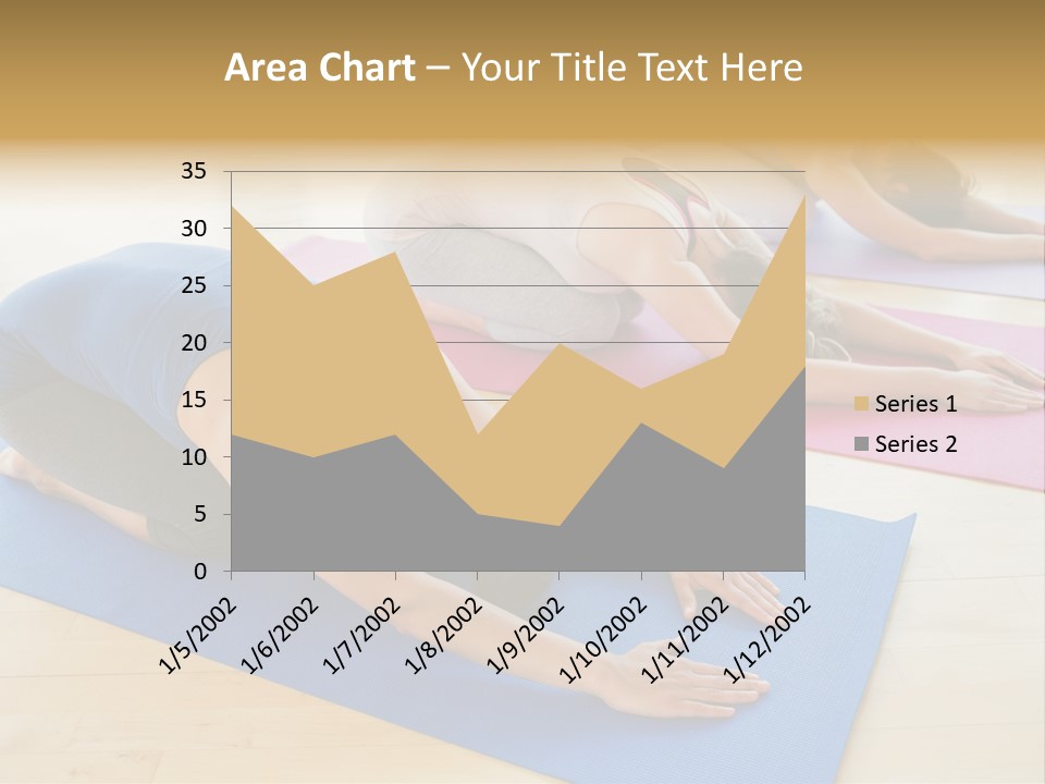 A Group Of Women Doing Yoga Poses On Mats PowerPoint Template