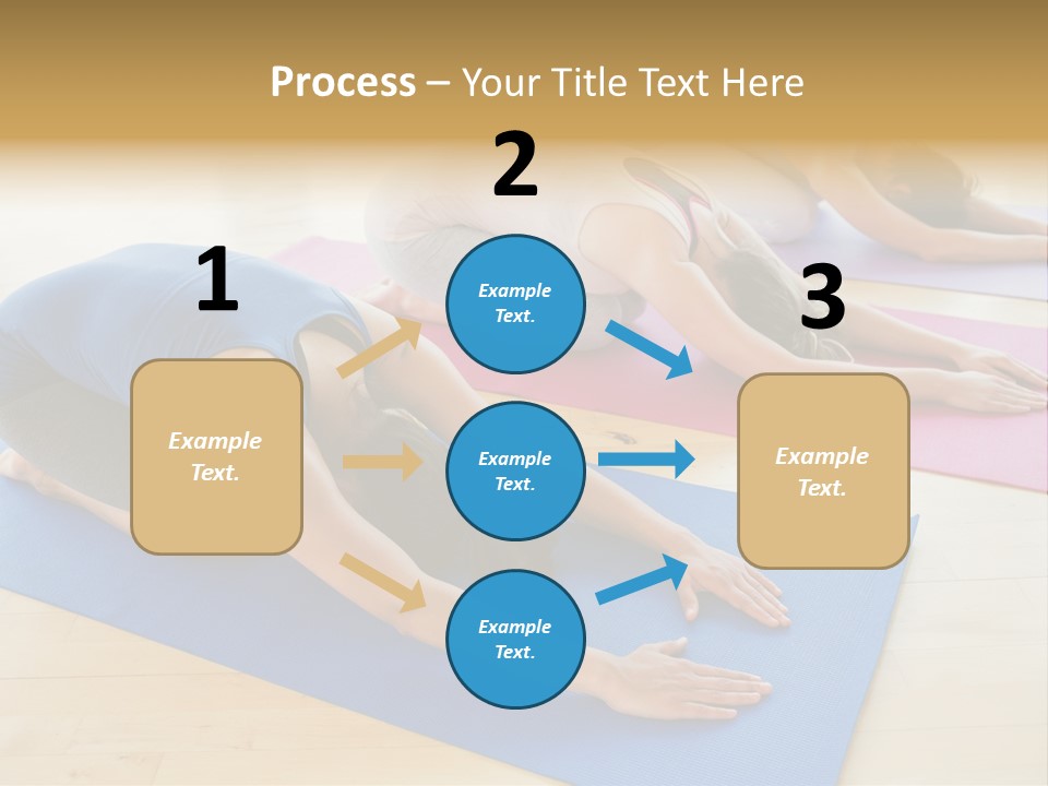 A Group Of Women Doing Yoga Poses On Mats PowerPoint Template