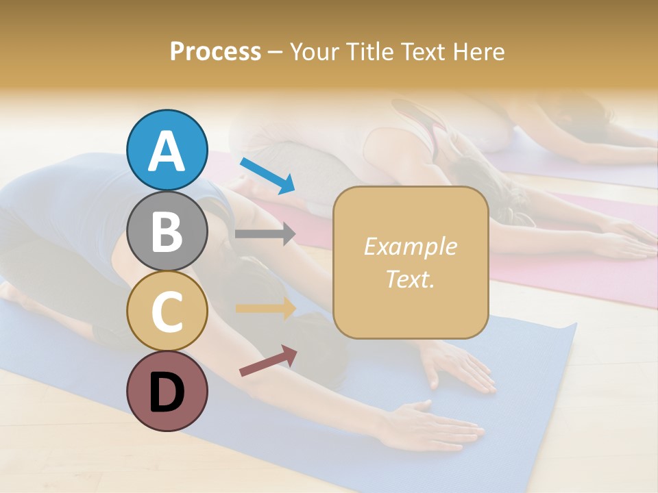 A Group Of Women Doing Yoga Poses On Mats PowerPoint Template