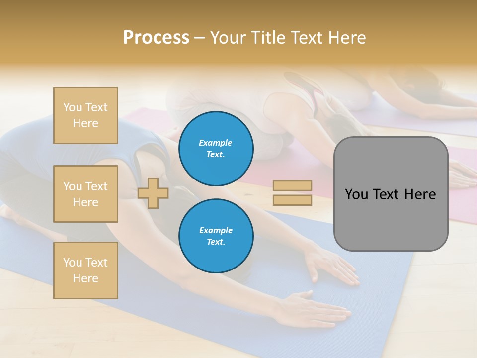 A Group Of Women Doing Yoga Poses On Mats PowerPoint Template