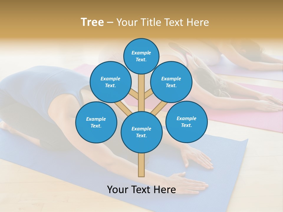 A Group Of Women Doing Yoga Poses On Mats PowerPoint Template