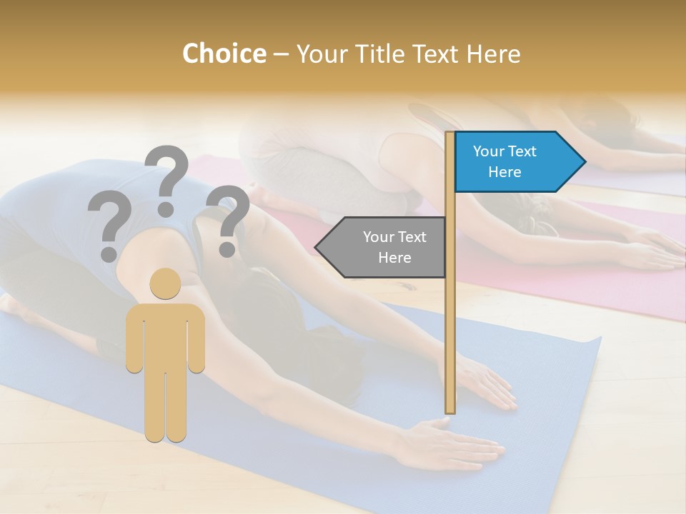 A Group Of Women Doing Yoga Poses On Mats PowerPoint Template