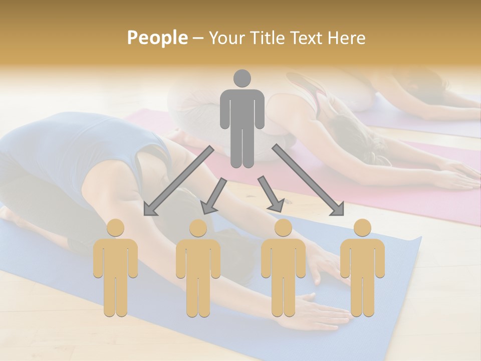 A Group Of Women Doing Yoga Poses On Mats PowerPoint Template