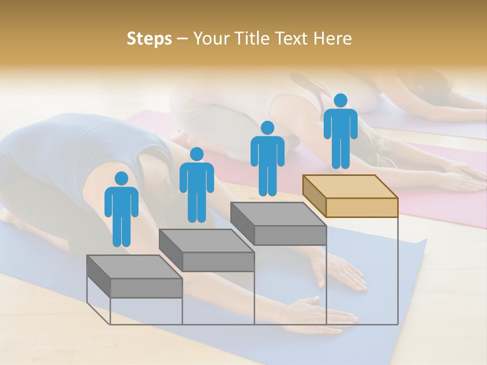 A Group Of Women Doing Yoga Poses On Mats PowerPoint Template