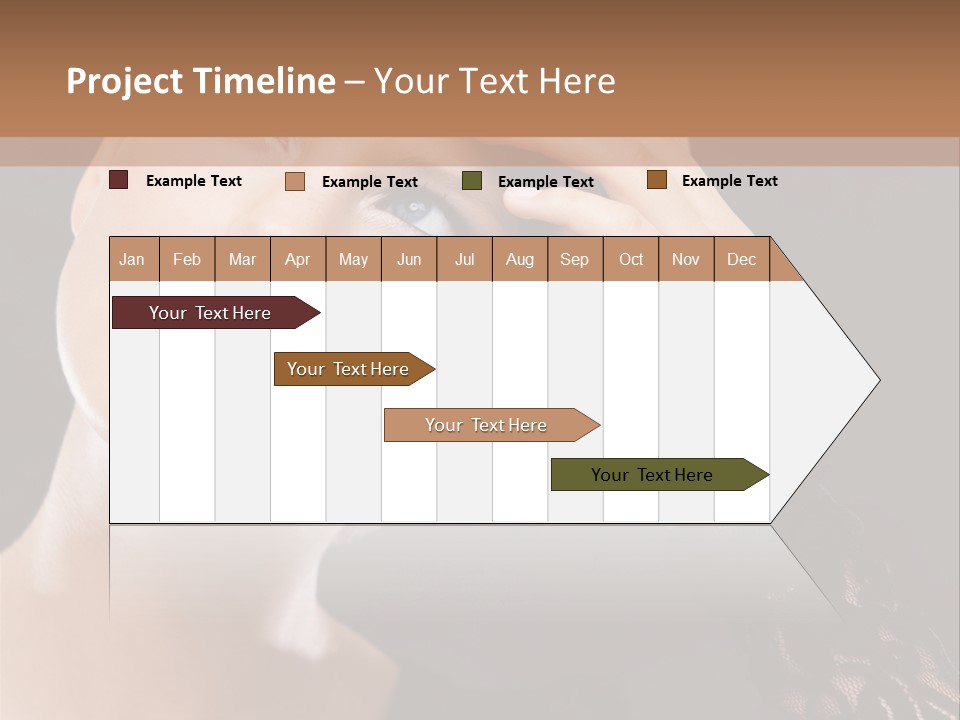 A Woman In A Black Dress Is Holding Her Head PowerPoint Template