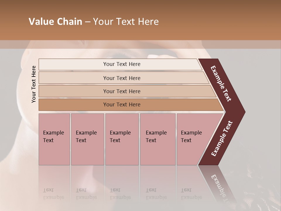 A Woman In A Black Dress Is Holding Her Head PowerPoint Template