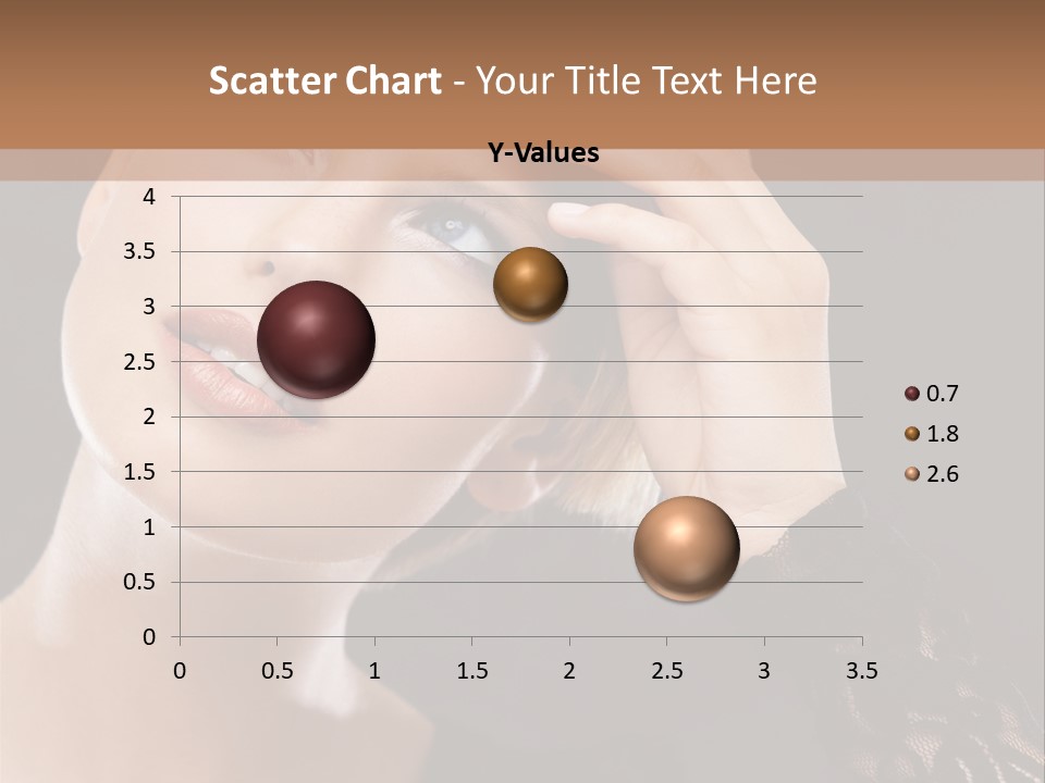 A Woman In A Black Dress Is Holding Her Head PowerPoint Template