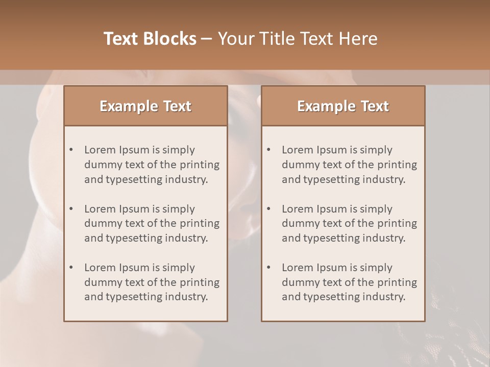 A Woman In A Black Dress Is Holding Her Head PowerPoint Template