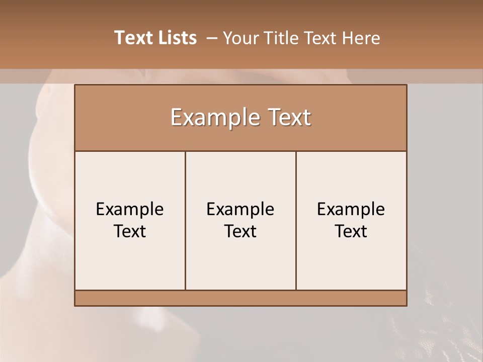 A Woman In A Black Dress Is Holding Her Head PowerPoint Template