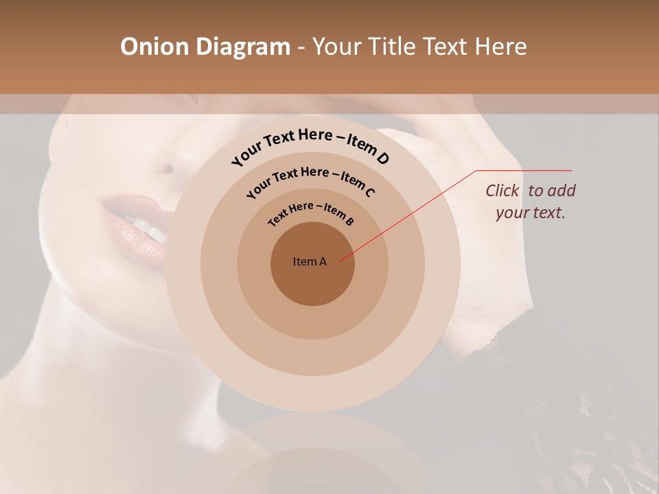 A Woman In A Black Dress Is Holding Her Head PowerPoint Template