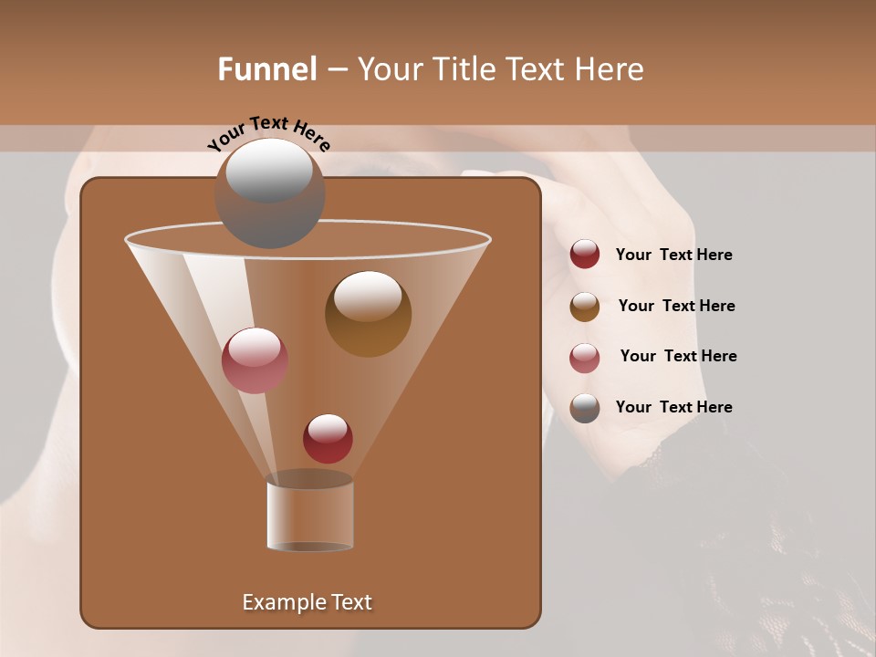 A Woman In A Black Dress Is Holding Her Head PowerPoint Template