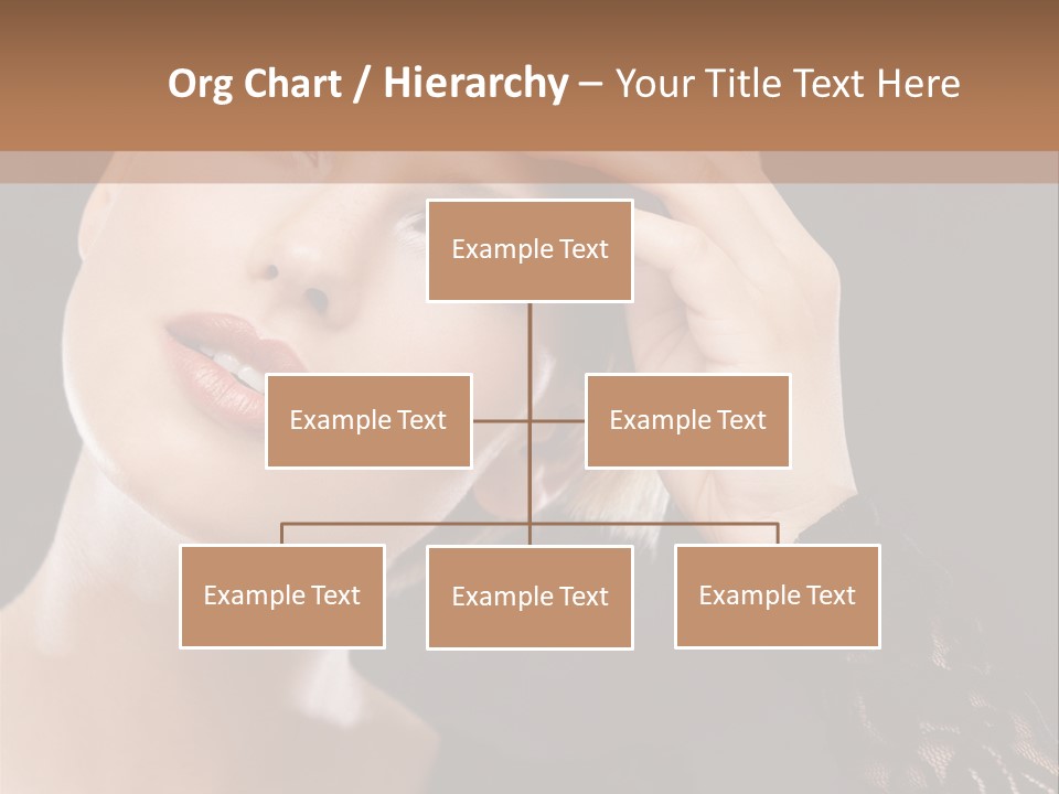 A Woman In A Black Dress Is Holding Her Head PowerPoint Template