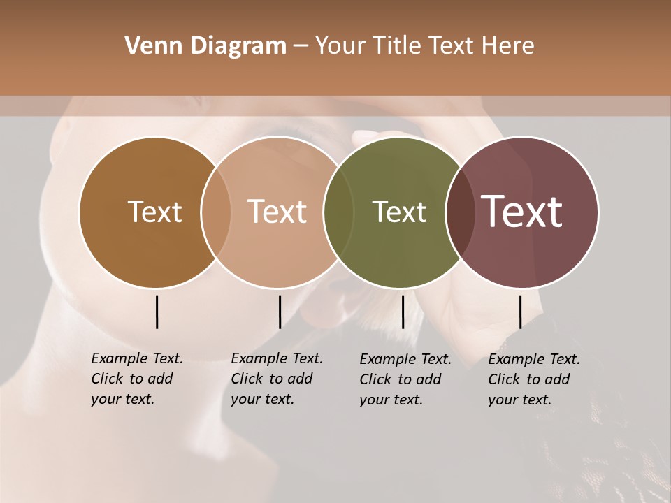 A Woman In A Black Dress Is Holding Her Head PowerPoint Template