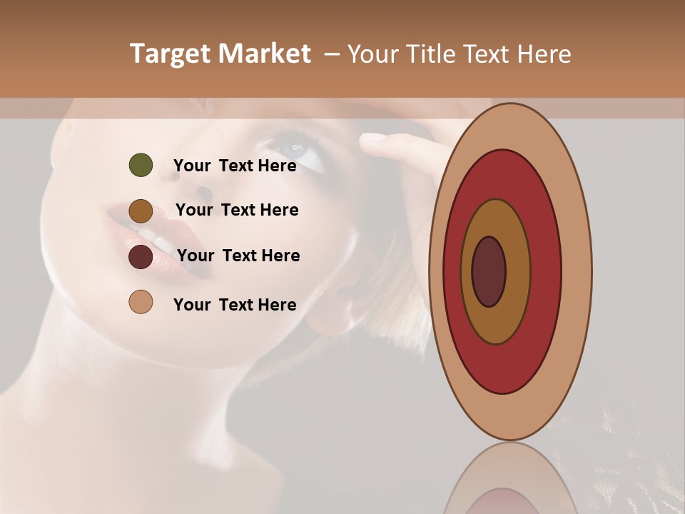 A Woman In A Black Dress Is Holding Her Head PowerPoint Template