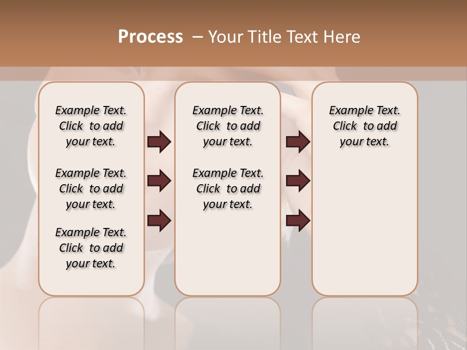 A Woman In A Black Dress Is Holding Her Head PowerPoint Template