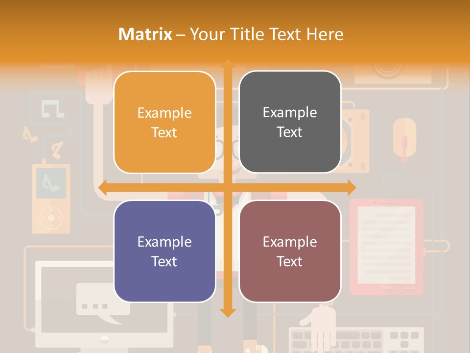 A Man With Glasses Is Standing In Front Of A Computer PowerPoint Template