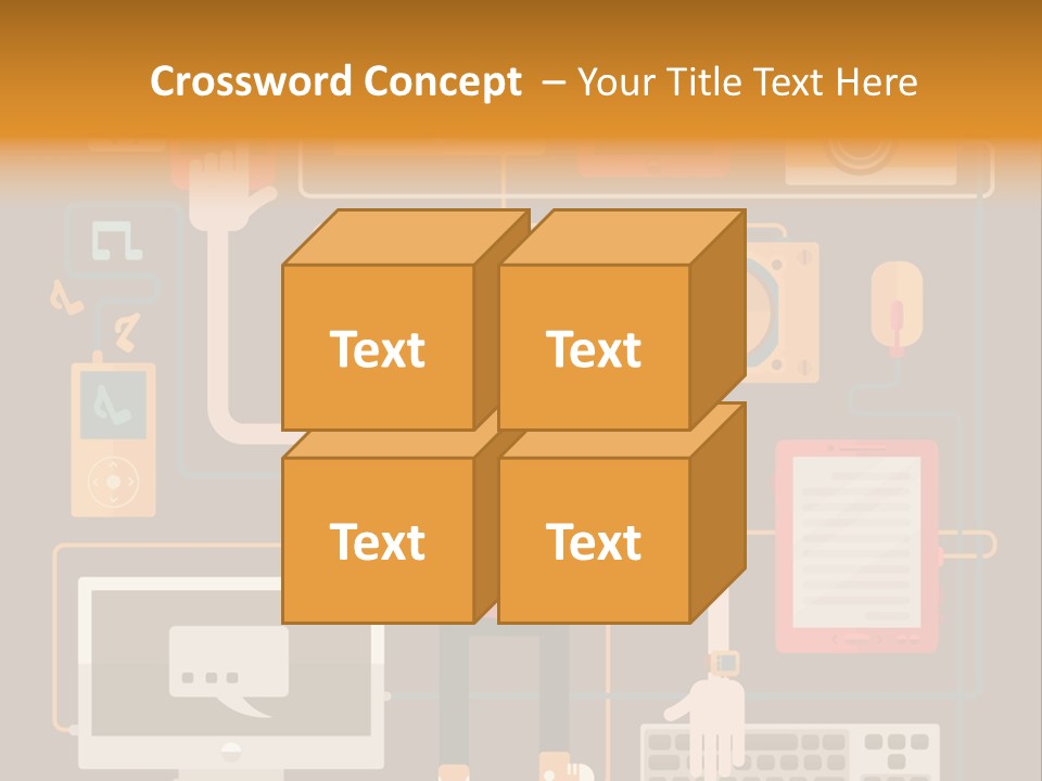 A Man With Glasses Is Standing In Front Of A Computer PowerPoint Template