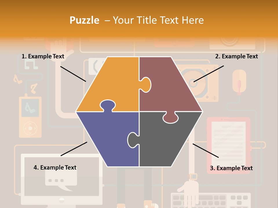 A Man With Glasses Is Standing In Front Of A Computer PowerPoint Template