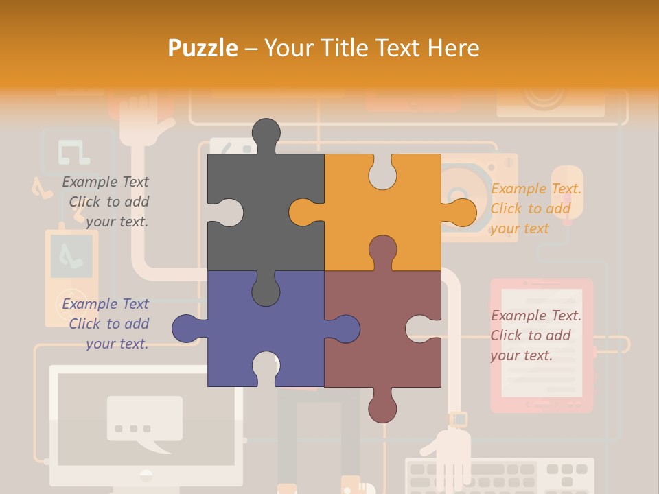 A Man With Glasses Is Standing In Front Of A Computer PowerPoint Template