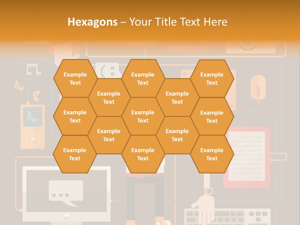 A Man With Glasses Is Standing In Front Of A Computer PowerPoint Template