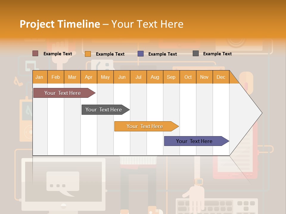 A Man With Glasses Is Standing In Front Of A Computer PowerPoint Template