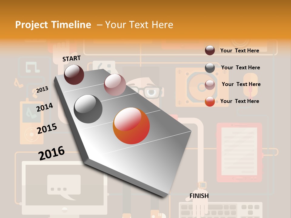 A Man With Glasses Is Standing In Front Of A Computer PowerPoint Template