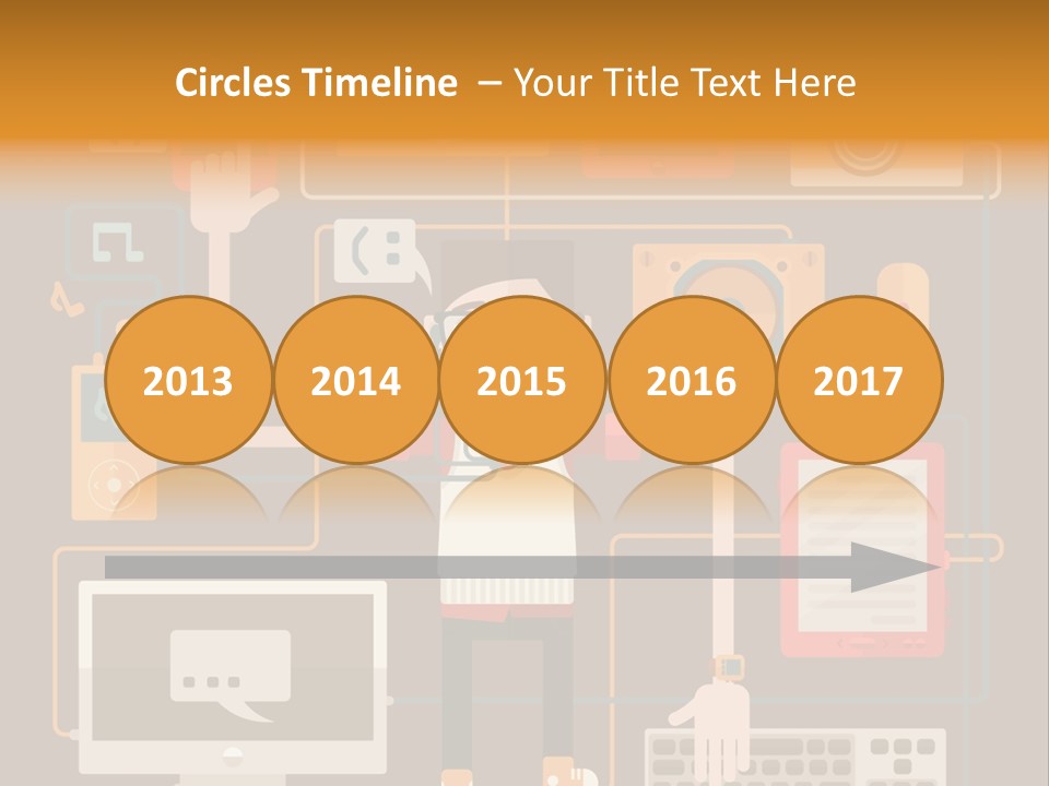 A Man With Glasses Is Standing In Front Of A Computer PowerPoint Template