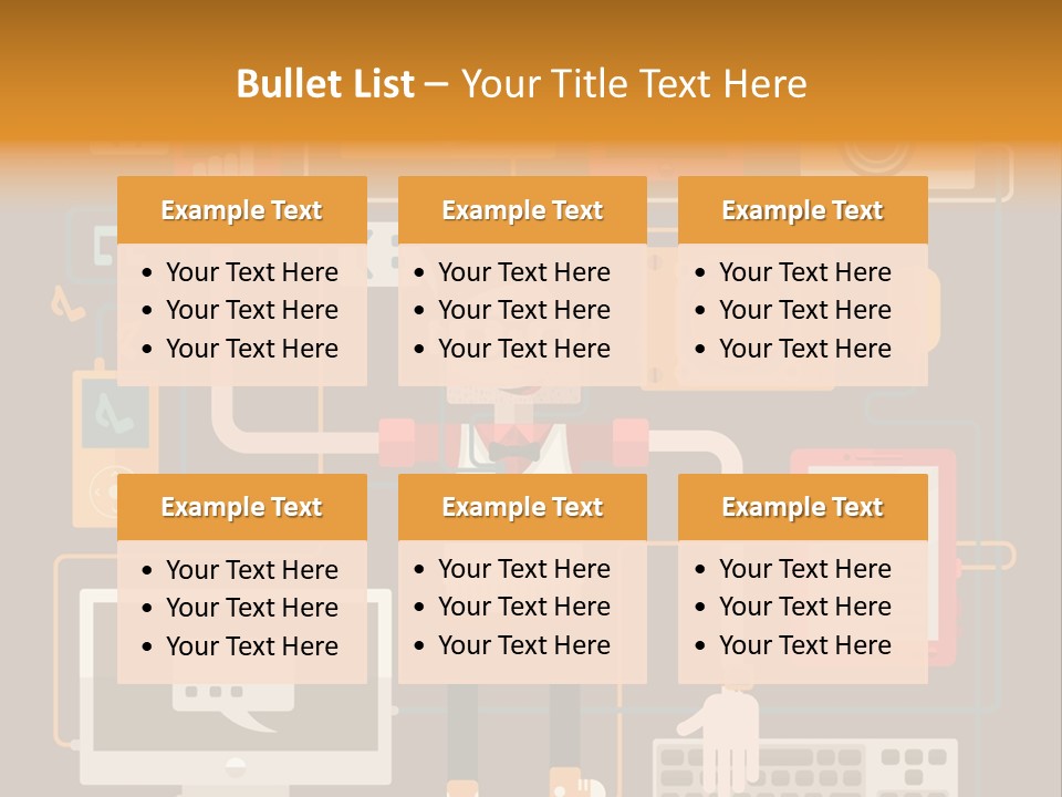 A Man With Glasses Is Standing In Front Of A Computer PowerPoint Template