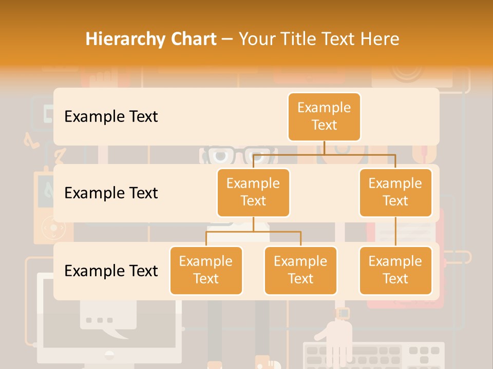 A Man With Glasses Is Standing In Front Of A Computer PowerPoint Template