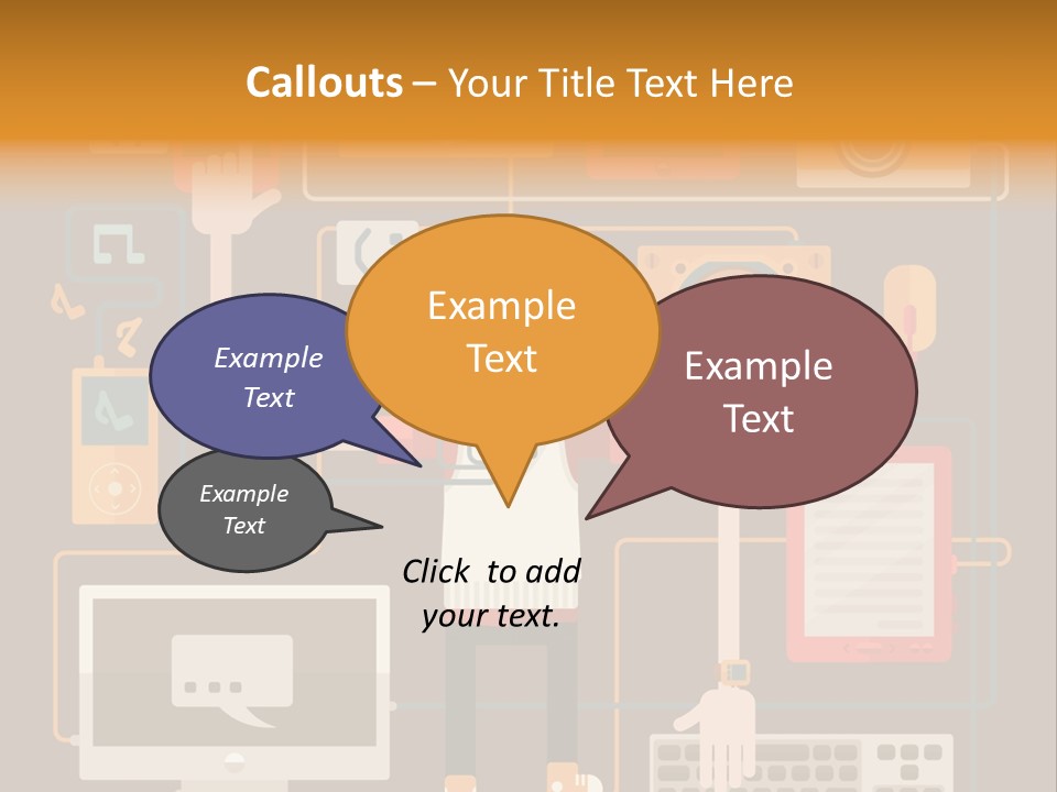 A Man With Glasses Is Standing In Front Of A Computer PowerPoint Template