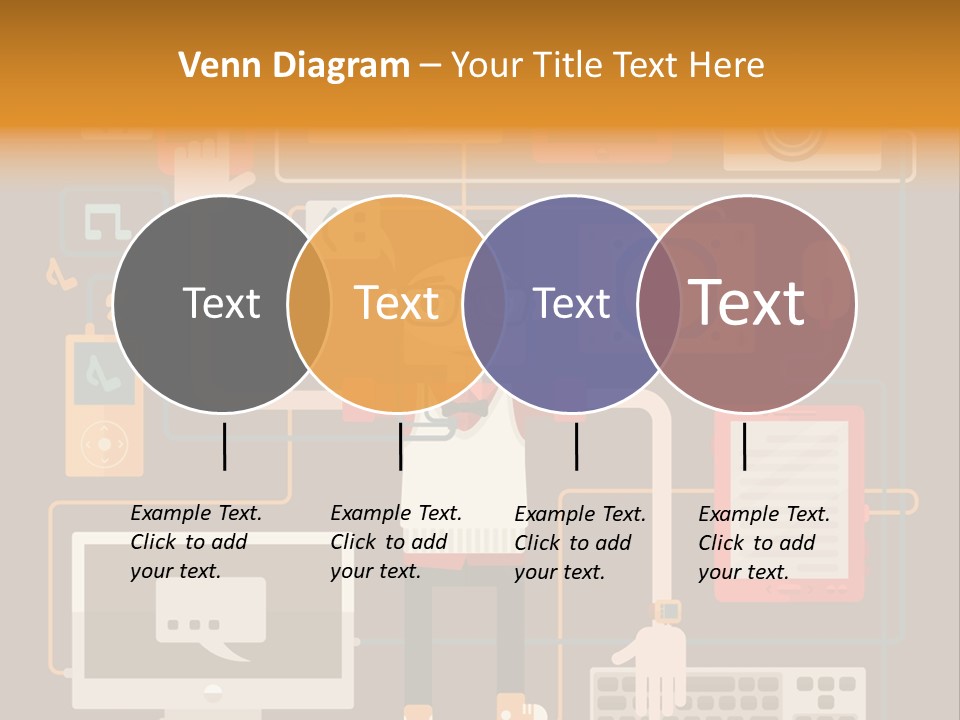 A Man With Glasses Is Standing In Front Of A Computer PowerPoint Template